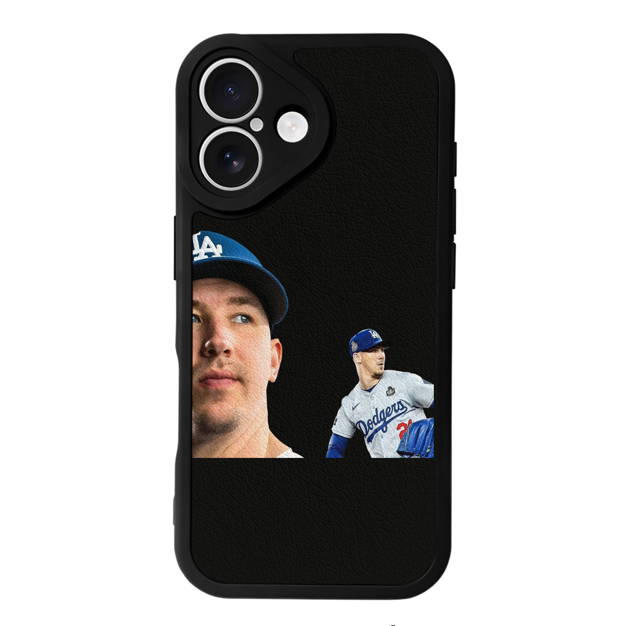  IPhone 16 Silicone Leather Case – UV Print, Lambskin Texture – Perfect Fit, Wireless Charging Compatible, Scratch Resistant, Precise Cutouts – Stylish Protection For IPhone 16